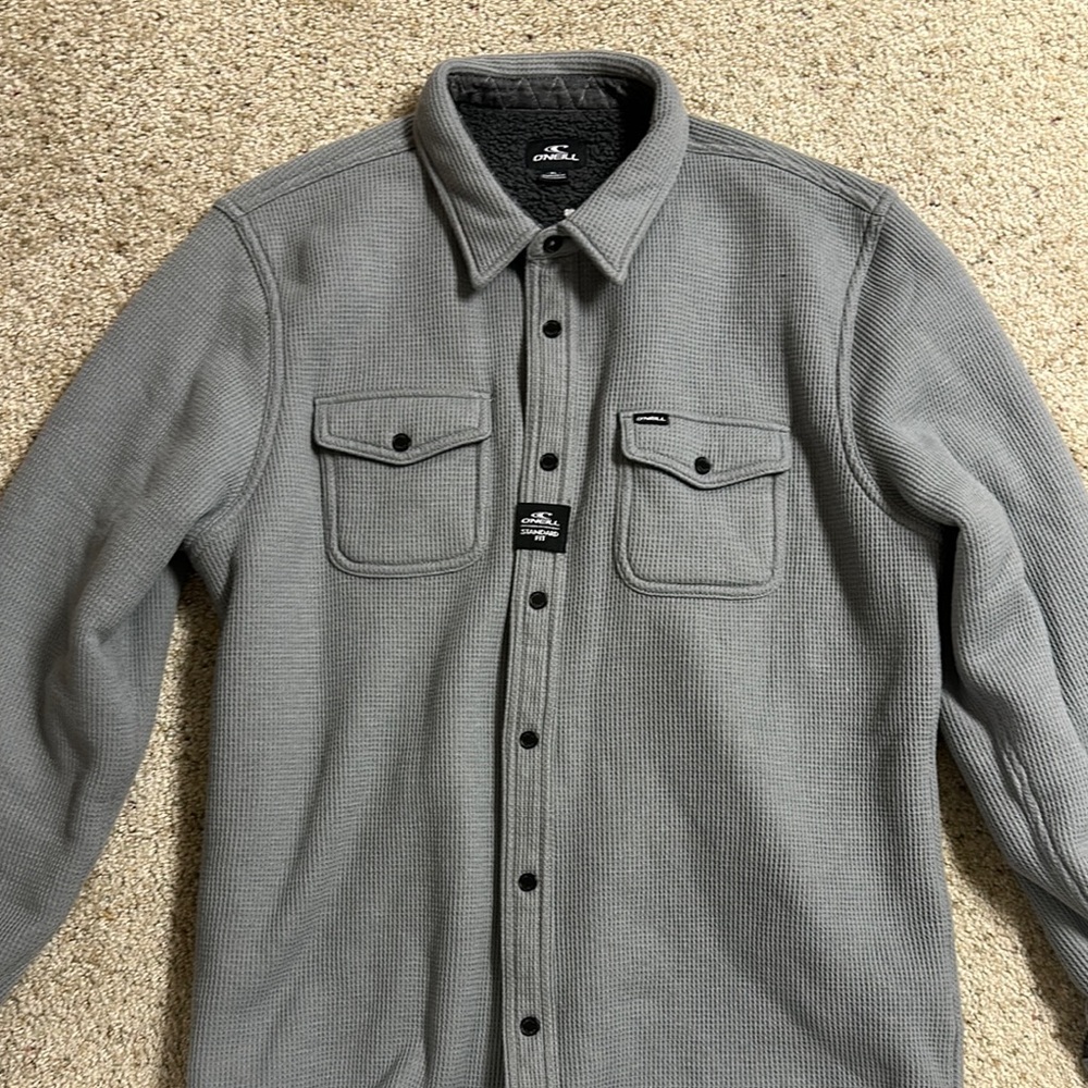 O'Neill Gray Lightweight Shirt Jacket